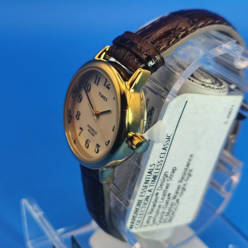 New! Vintage 2011 Timex Easy Reader Indiglo 25mm Women's Quartz Watch NOS w/Box - Picture 4 of 13